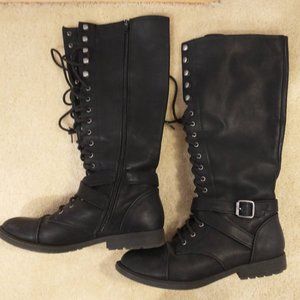 Knee High Moto Boots